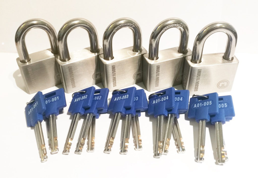 5 x X11 UltraMax Padlocks keyed alike