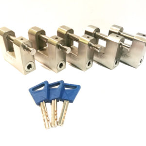 5 x M60 Shipping Container padlocks keyed alike