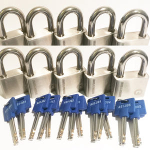 10 x X11 UltraMax Padlocks keyed alike
