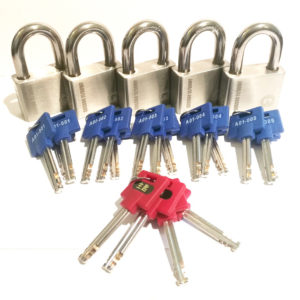 5 x X11 UltraMax Padlocks with master keys