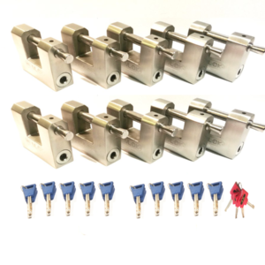 10 x M70 PADLOCKS WITH MASTER KEYS