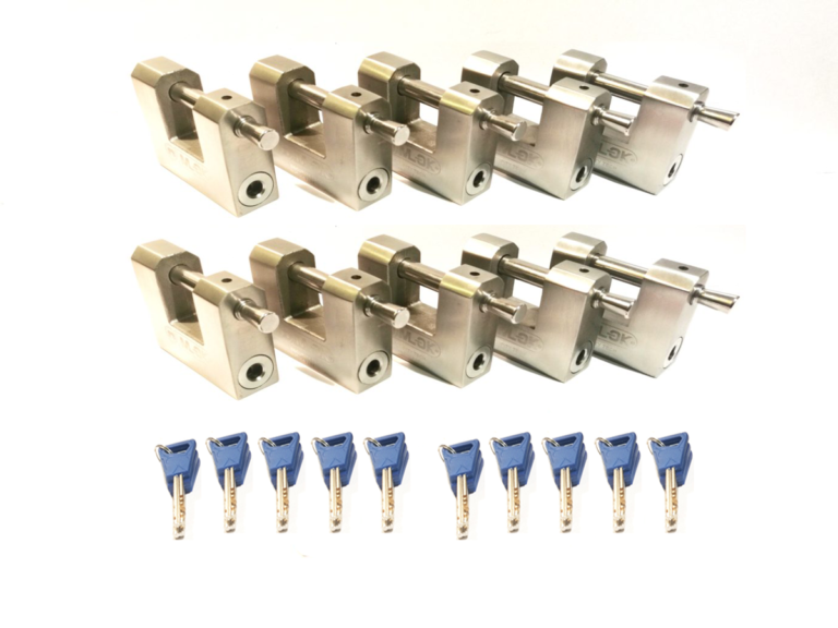 10 x M70 Shipping Container Padlock keyed alike set Ultimate security