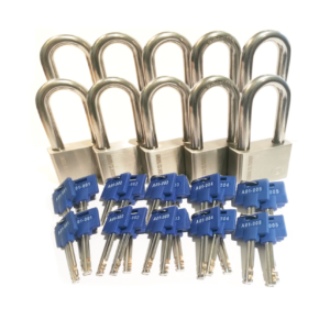 10 x X12 UltraMax padlocks keyed alike